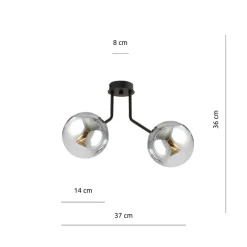 Sklep Kaja Dwuramienna lampa sufitowa do korytarza 1140/2 NOVA | Kaja Oświetlenie Best Sale