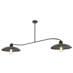 Sklep Kaja Dwuramienna lampa w stylu loftowym 1353/2 FOSTER 2 BLACK | Kaja* Randole Tradycyjne