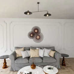 Sklep Kaja Dwuramienna lampa w stylu loftowym 1353/2 FOSTER 2 BLACK | Kaja* Randole Tradycyjne
