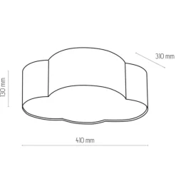 Sklep Kaja Dziecięcy plafon w kształcie chmurki TK 3144 CLOUD MINI | Kaja Store