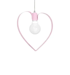Sklep Kaja Dziewczęca, różowa lampa wisząca serce MLP9953 AMORE | Kaja Shop