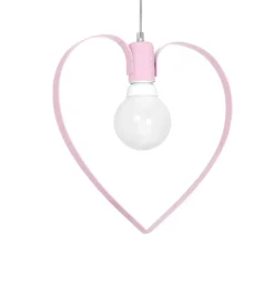 Sklep Kaja Dziewczęca, różowa lampa wisząca serce MLP9953 AMORE | Kaja Shop