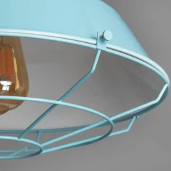 Sklep Kaja Efektowna, błękitna lampa dekoracyjna ABR-RRP-B-E27 RETRO | Kaja błękitny Cheap