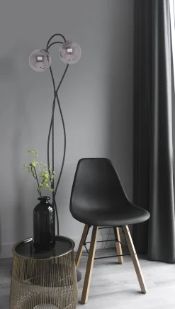 Sklep Kaja Efektowna lampa podłogowa z dwoma kloszami K-5119 z serii RUBI | Kaja* Lampy Podłogowe