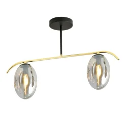 Sklep Kaja Efektowna lampa sufitowa ze złotą konstrukcją 1280/2 z serii FINES Fashion
