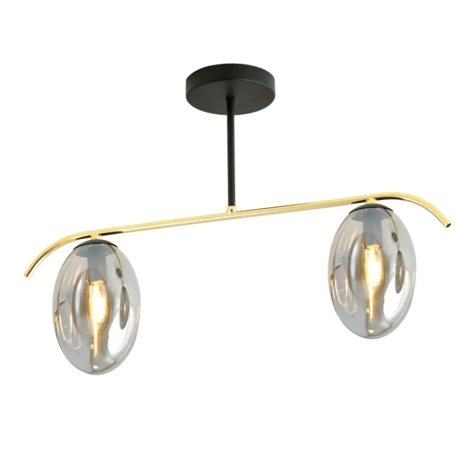 Sklep Kaja Efektowna lampa sufitowa ze złotą konstrukcją 1280/2 z serii FINES Fashion