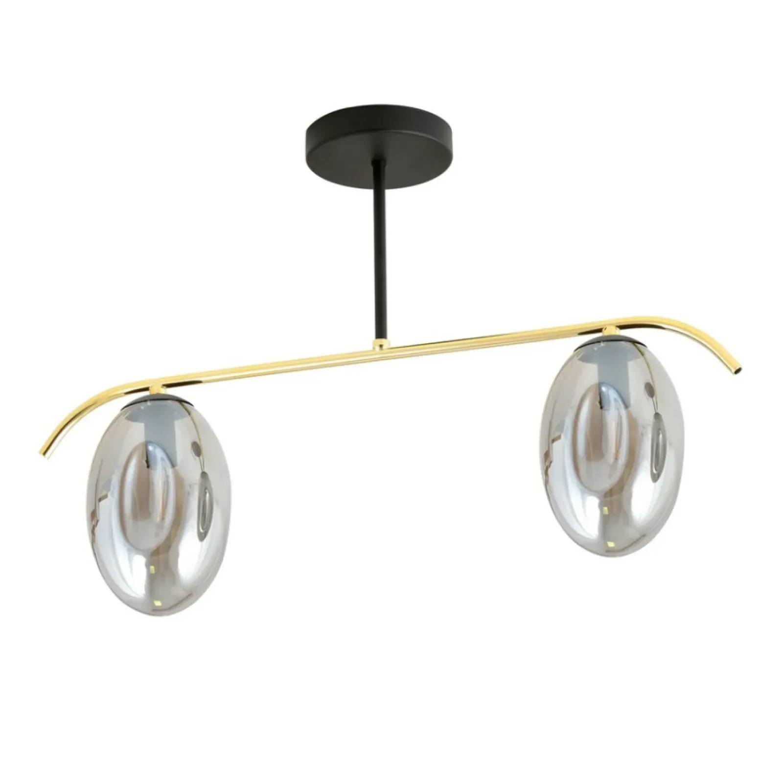 Sklep Kaja Efektowna lampa sufitowa ze złotą konstrukcją 1280/2 z serii FINES Fashion
