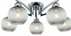 Sklep Kaja Efektowna lampa sufitowa z pięcioma żarówkami 1986/5 8C | Kaja* Randole Tradycyjne