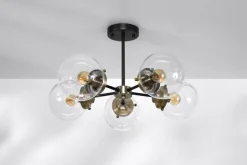 Sklep Kaja Efektowna lampa sufitowa w stylu przemysłowym 35-01306 LENS | Kaja Fashion