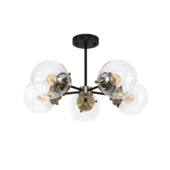 Sklep Kaja Efektowna lampa sufitowa w stylu przemysłowym 35-01306 LENS | Kaja Fashion