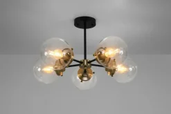 Sklep Kaja Efektowna lampa sufitowa w stylu przemysłowym 35-01306 LENS | Kaja Fashion