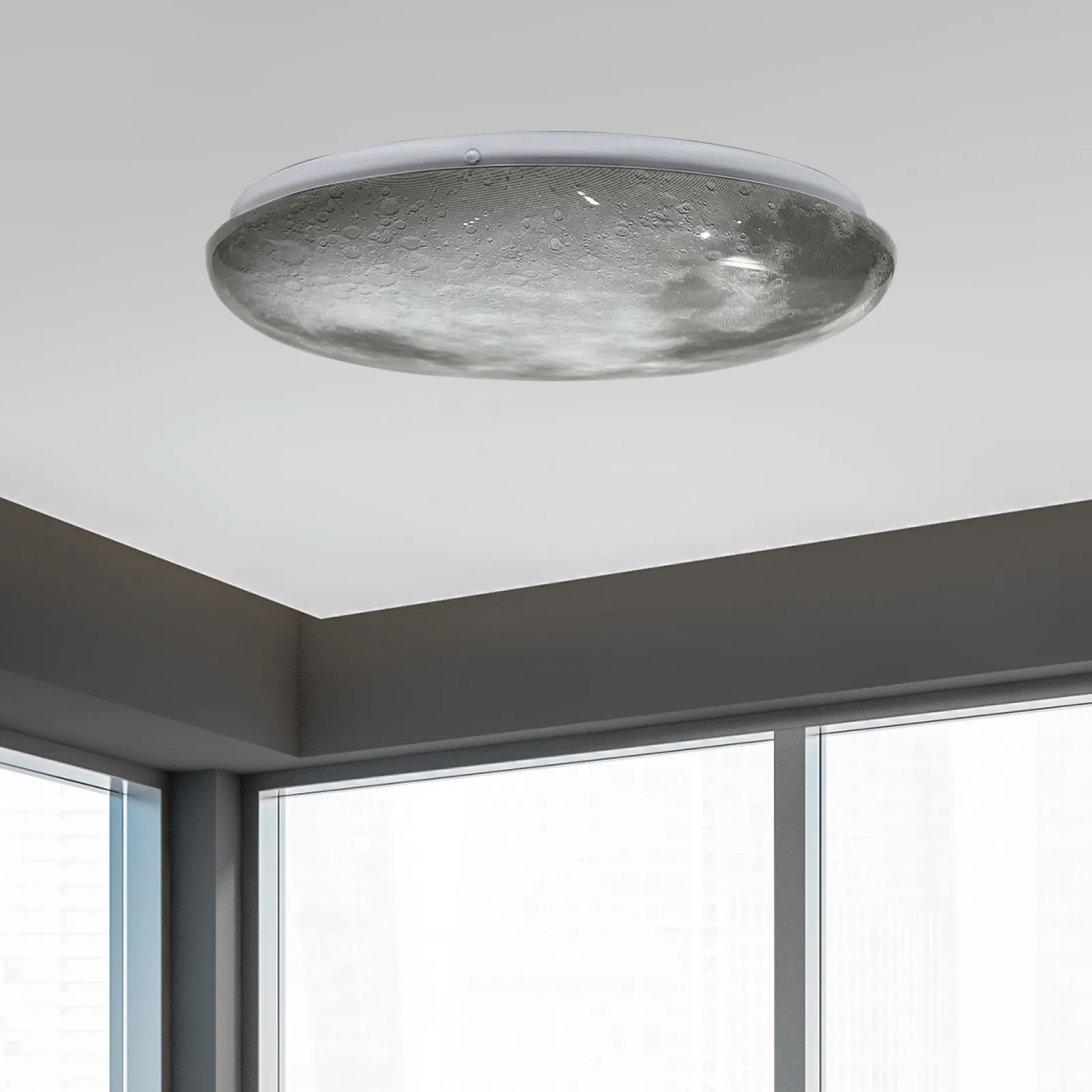 Sklep Kaja Efektowna lampa sufitowa, plafon księżyc LP-1106/1C LUNA | Kaja* Plafony Nowoczesne|Lampy Led