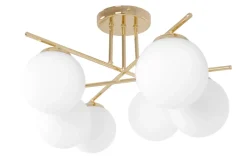Sklep Kaja Efektowna lampa sufitowa w złotym kolorze K-5424 z serii REA Best