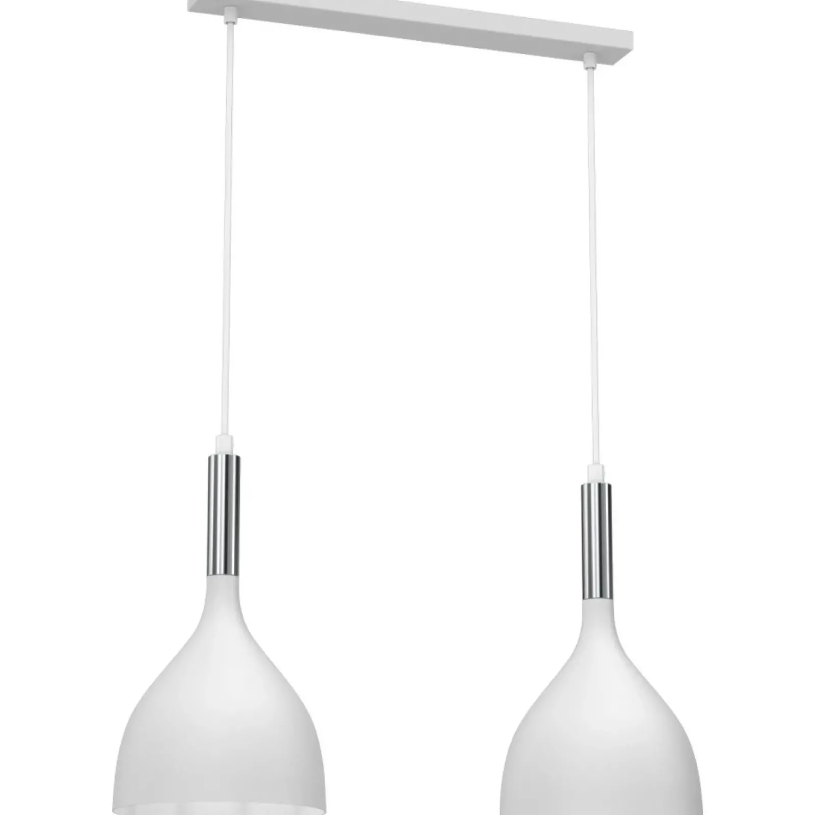 Sklep Kaja Efektowna lampa wisząca, biało-srebrna LX 3957 z serii NOAK | Kaja Best Sale