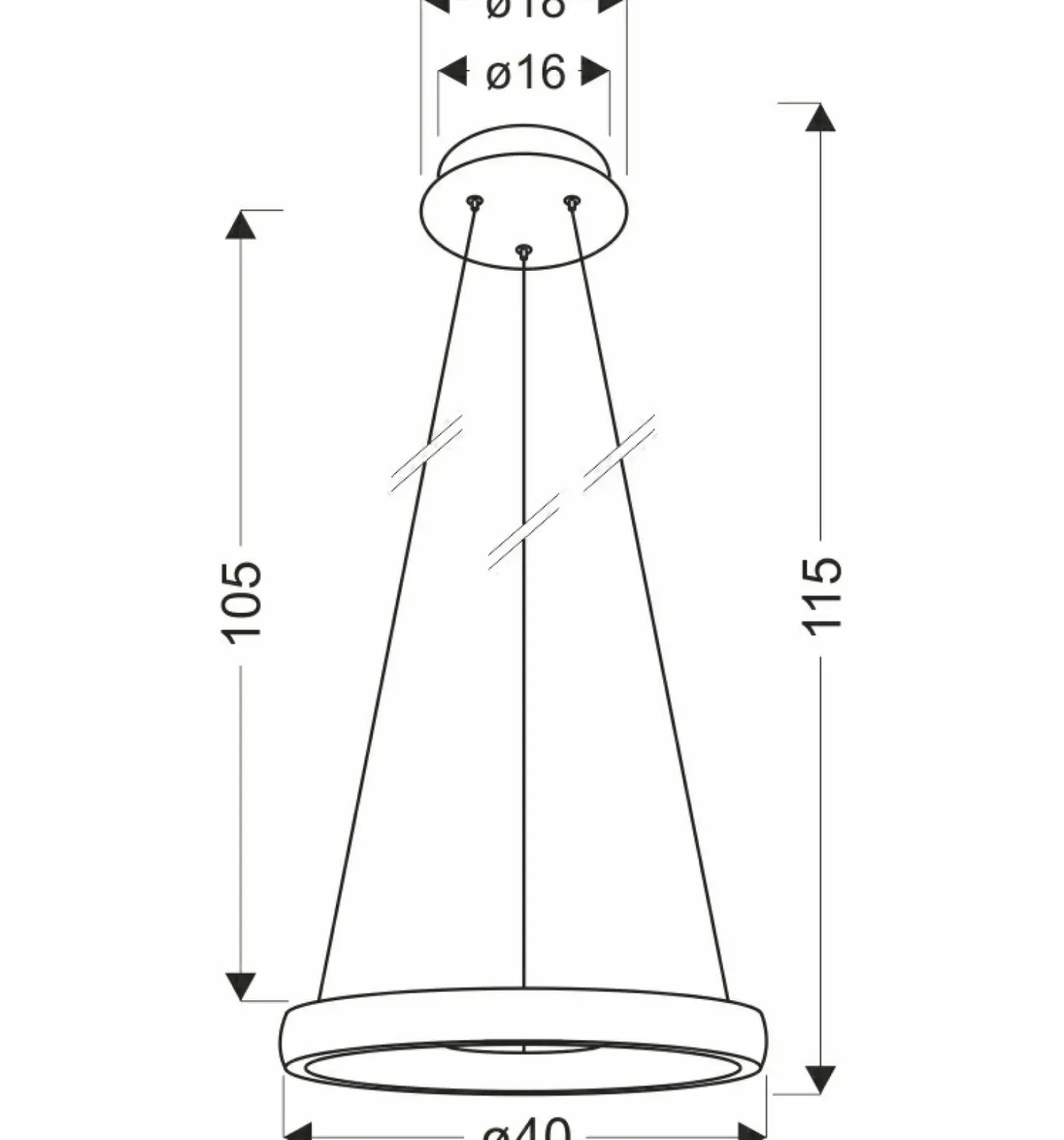 Sklep Kaja Efektowna lampa wisząca LED koło 31-28457 HASHIM | Kaja Oświetlenie New