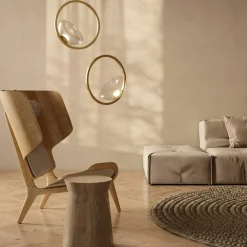 Sklep Kaja Efektowna lampa wisząca ledowa MOD327PL-L5BS3K z serii LUNARE | Kaja mosiądz Hot
