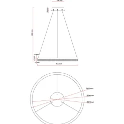 Sklep Kaja Efektowna lampa wisząca LP-033/1P L GD CRISTAL TRIANGLE MIDWAY | Kaja Flash Sale