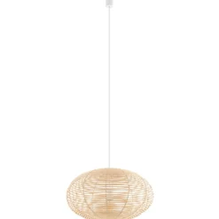Sklep Kaja Efektowna lampa wisząca, pleciony abażur 11154 RATTAN | Kaja Cheap