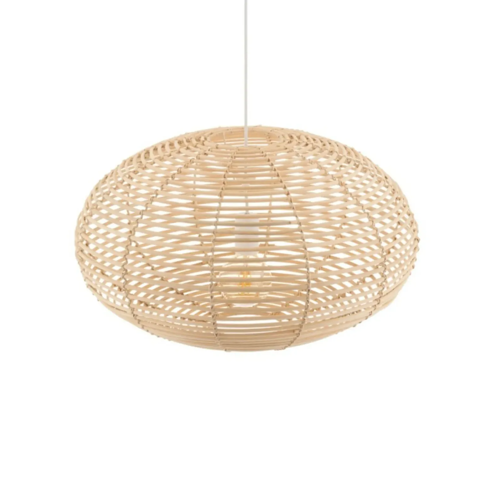 Sklep Kaja Efektowna lampa wisząca, pleciony abażur 11154 RATTAN | Kaja Cheap