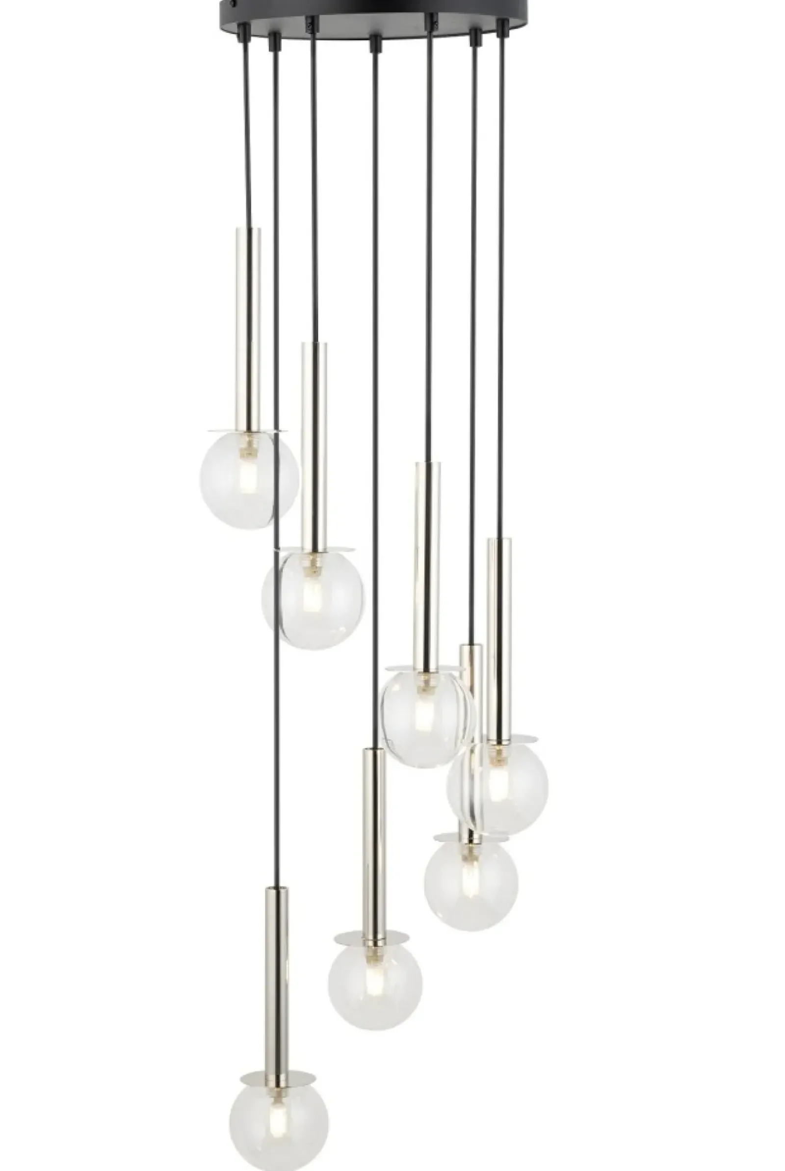 Sklep Kaja Efektowna lampa wisząca, srebrne dodatki SIG 40754 DAISY | Kaja Sale