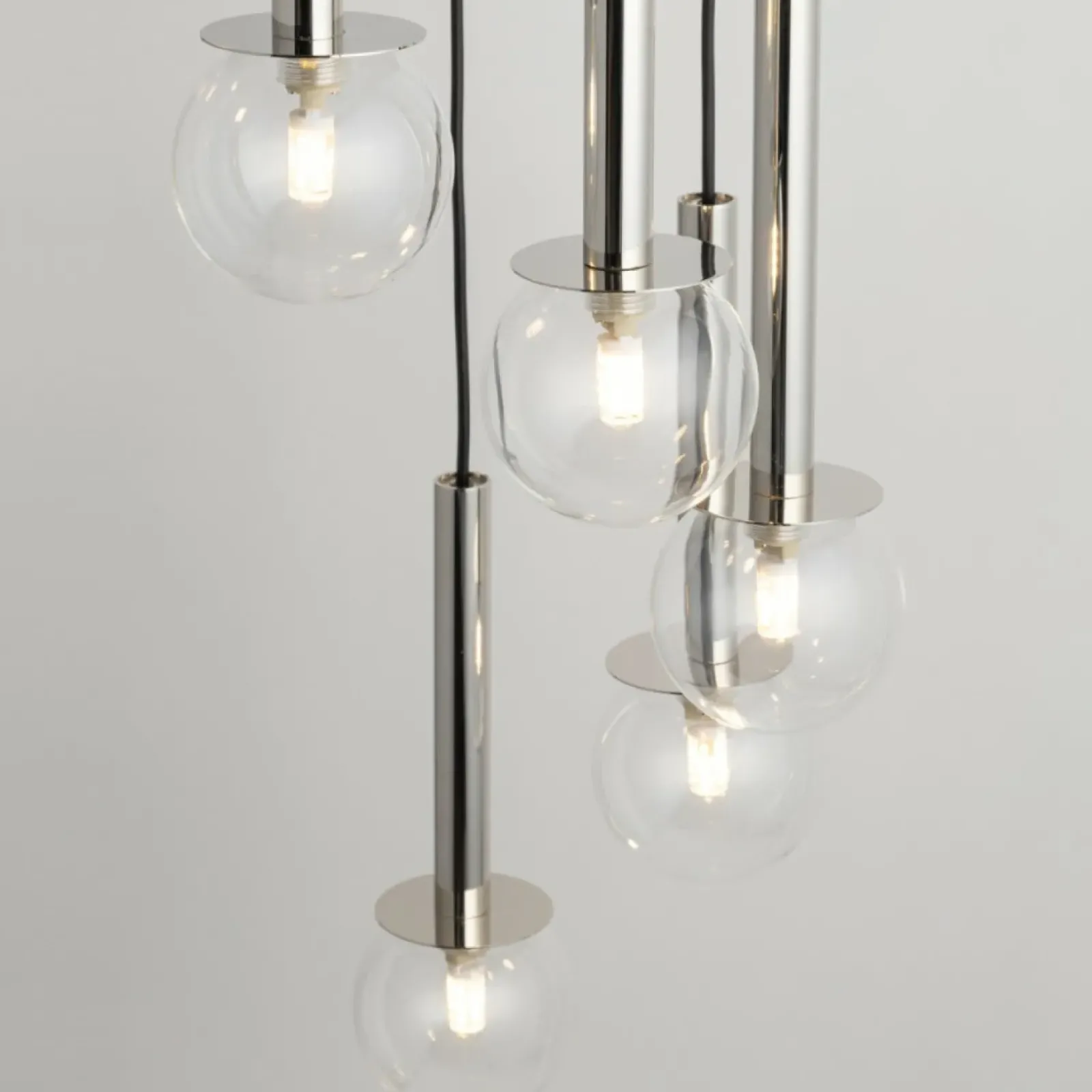 Sklep Kaja Efektowna lampa wisząca, srebrne dodatki SIG 40754 DAISY | Kaja Sale
