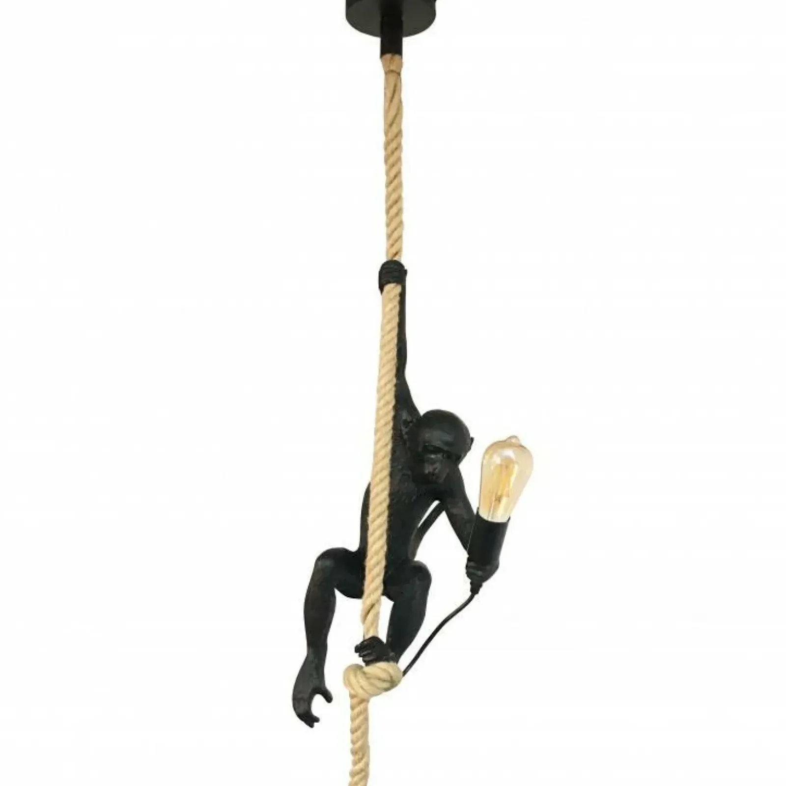 Sklep Kaja Efektowna lampa wisząca w kształcie małpy ABR-KAR-C MONKEY | Kaja czarny Discount