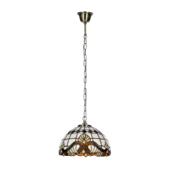 Sklep Kaja Efektowna lampa wisząca z witrażowym kloszem 31-20697 MARSALA | Kaja* Randole Tradycyjne