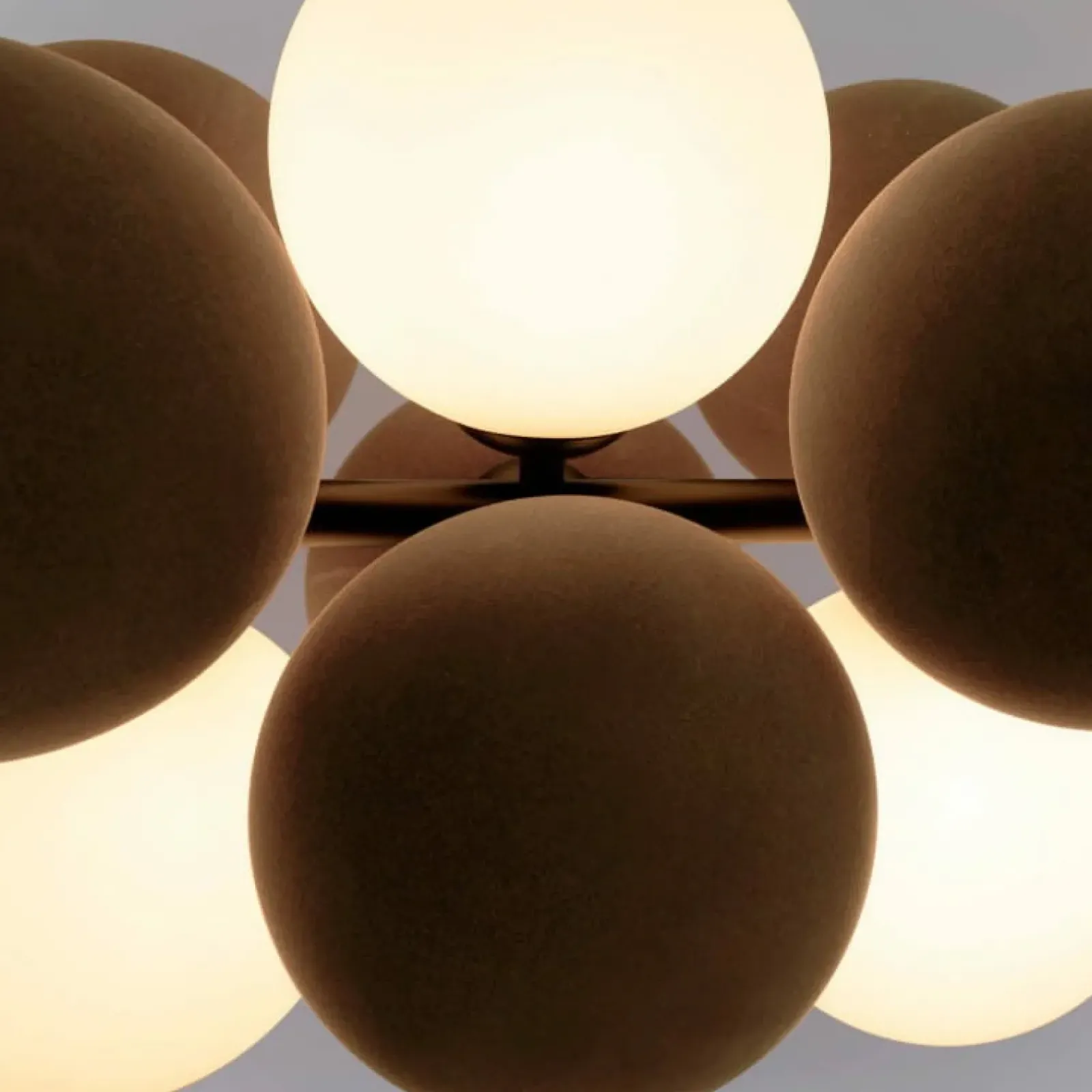 Sklep Kaja Efektowna lampa wisząca z brązowymi kulami ABR-GRAPPA-H-B VINO | Kaja Online