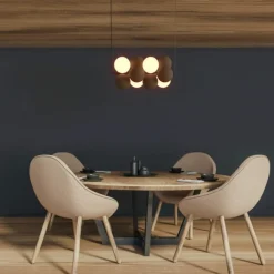 Sklep Kaja Efektowna lampa wisząca z brązowymi kulami ABR-GRAPPA-H-B VINO | Kaja Online