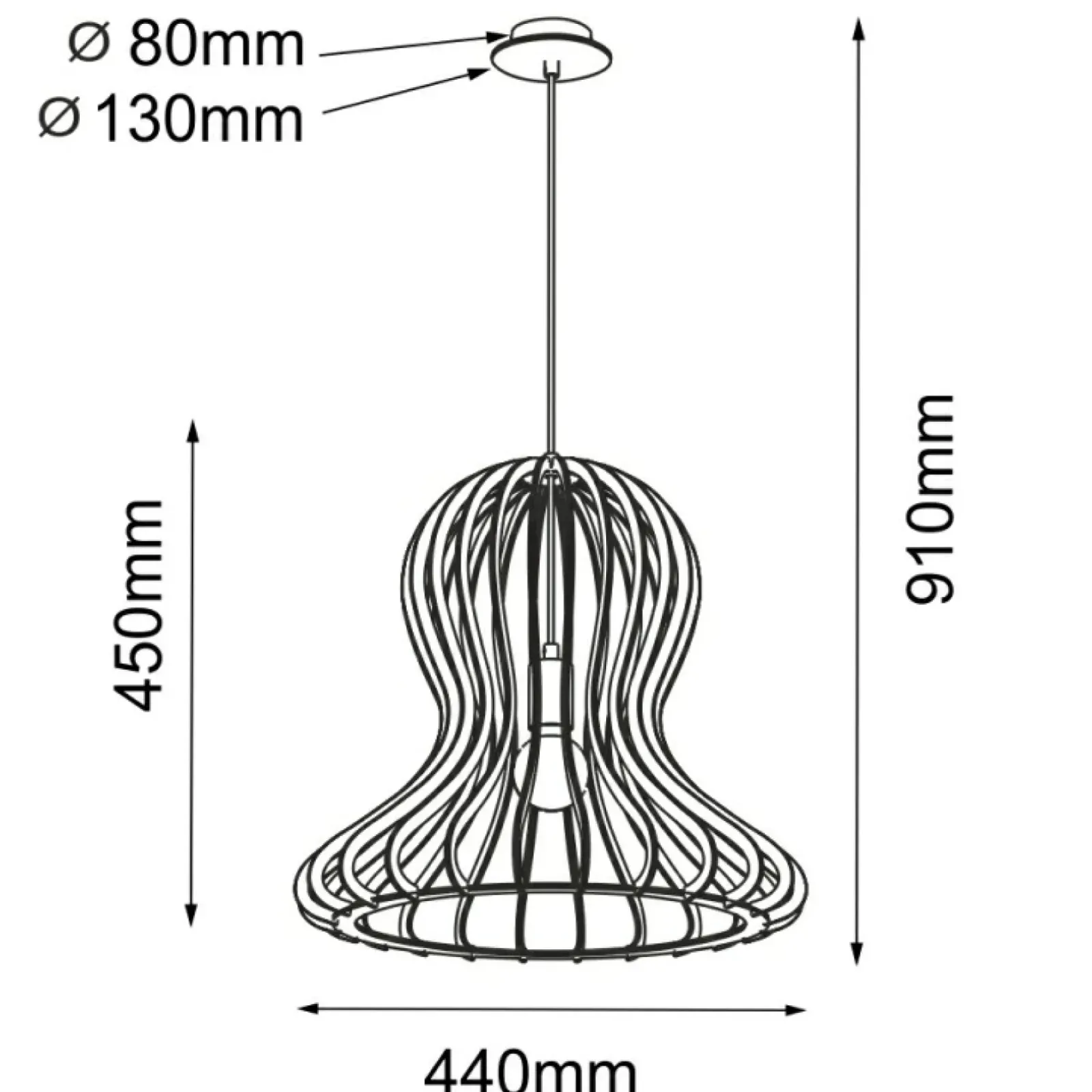 Sklep Kaja Efektowna lampa wisząca z abażurem w stylu eco ANT 5020 OCTO | Kaja Shop