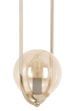 Sklep Kaja Efektowna lampa wisząca z bursztynowymi kloszami K-5397 z serii SVEN* Żyrandole Z Kloszami|Żyrandole Nowoczesne