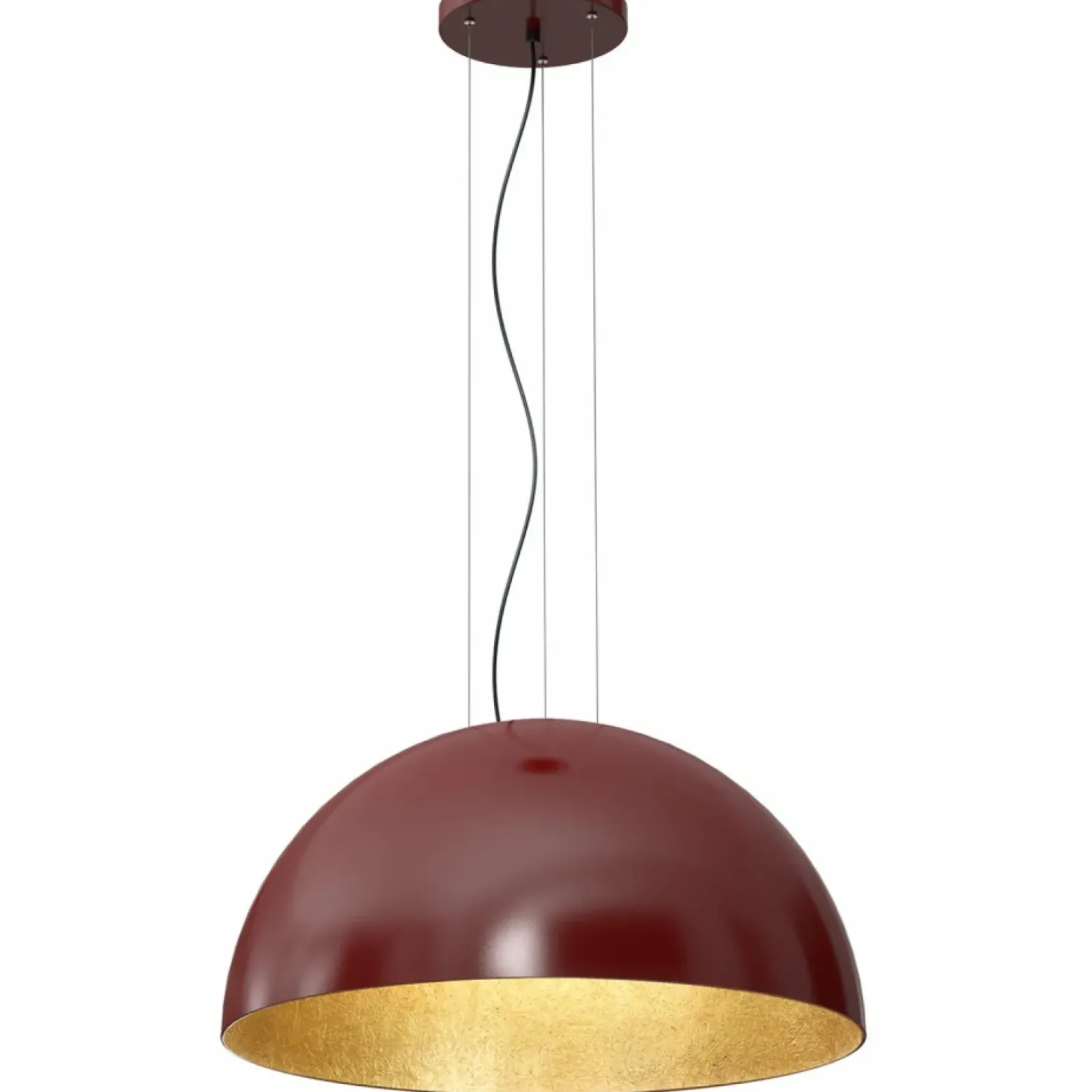 Sklep Kaja Efektowna lampa wisząca z burgundowym kloszem LX 1692 z serii COMPO Store