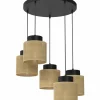 Sklep Kaja Efektowna lampa wisząca z boho abażurami LX 5216 JUTE | Kaja Store