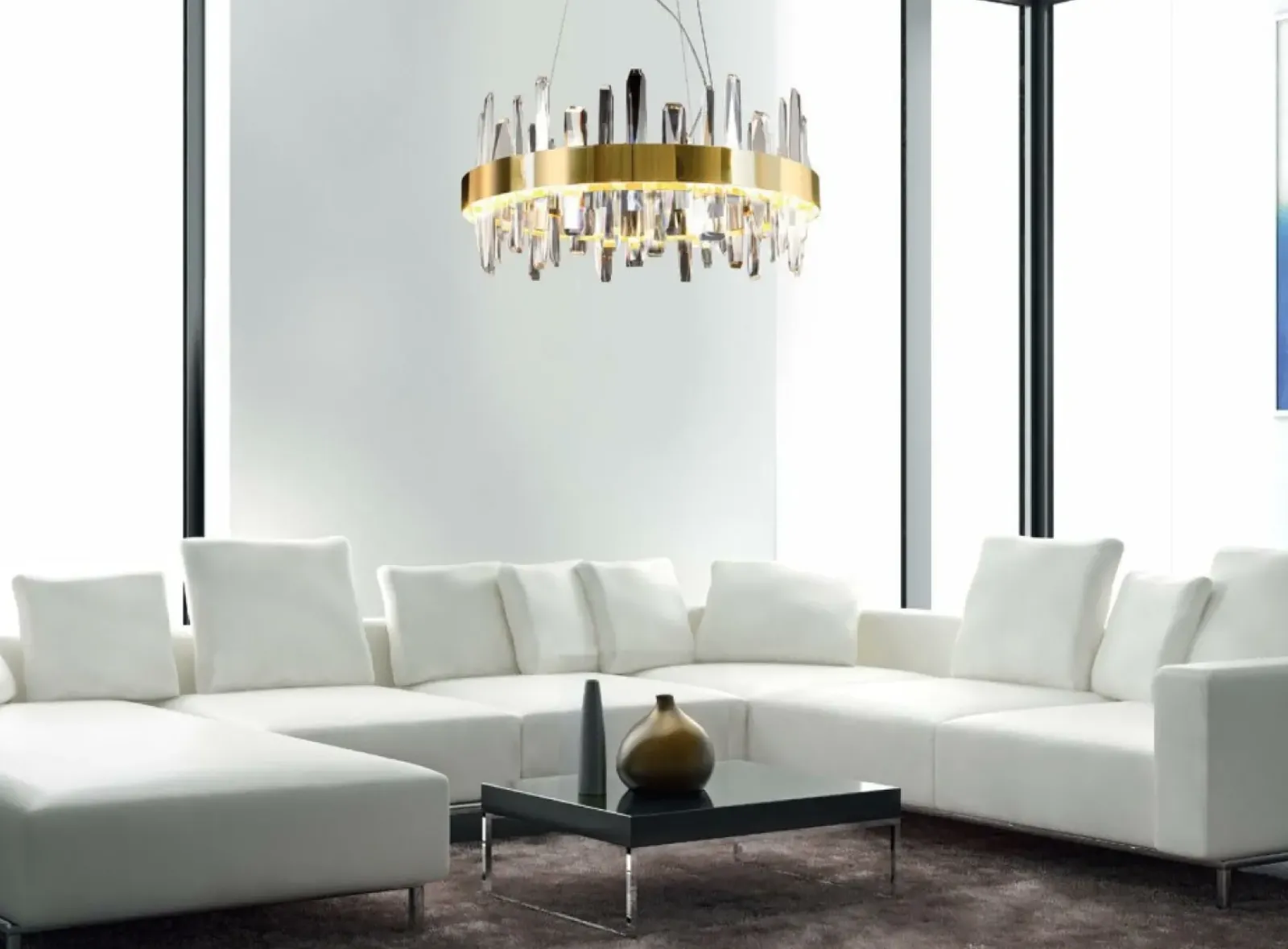 Sklep Kaja Efektowna lampa wisząca z kryształami MX P0421 PRINCE | Kaja Cheap