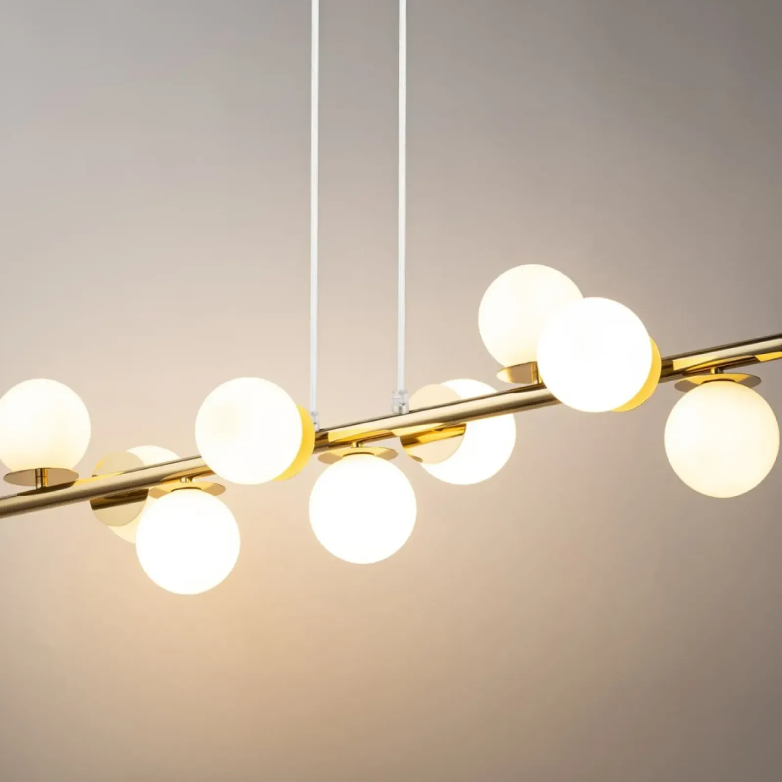 Sklep Kaja Efektowna lampa wisząca ze złotą oprawą SIG 40797 z serii AVOLA New