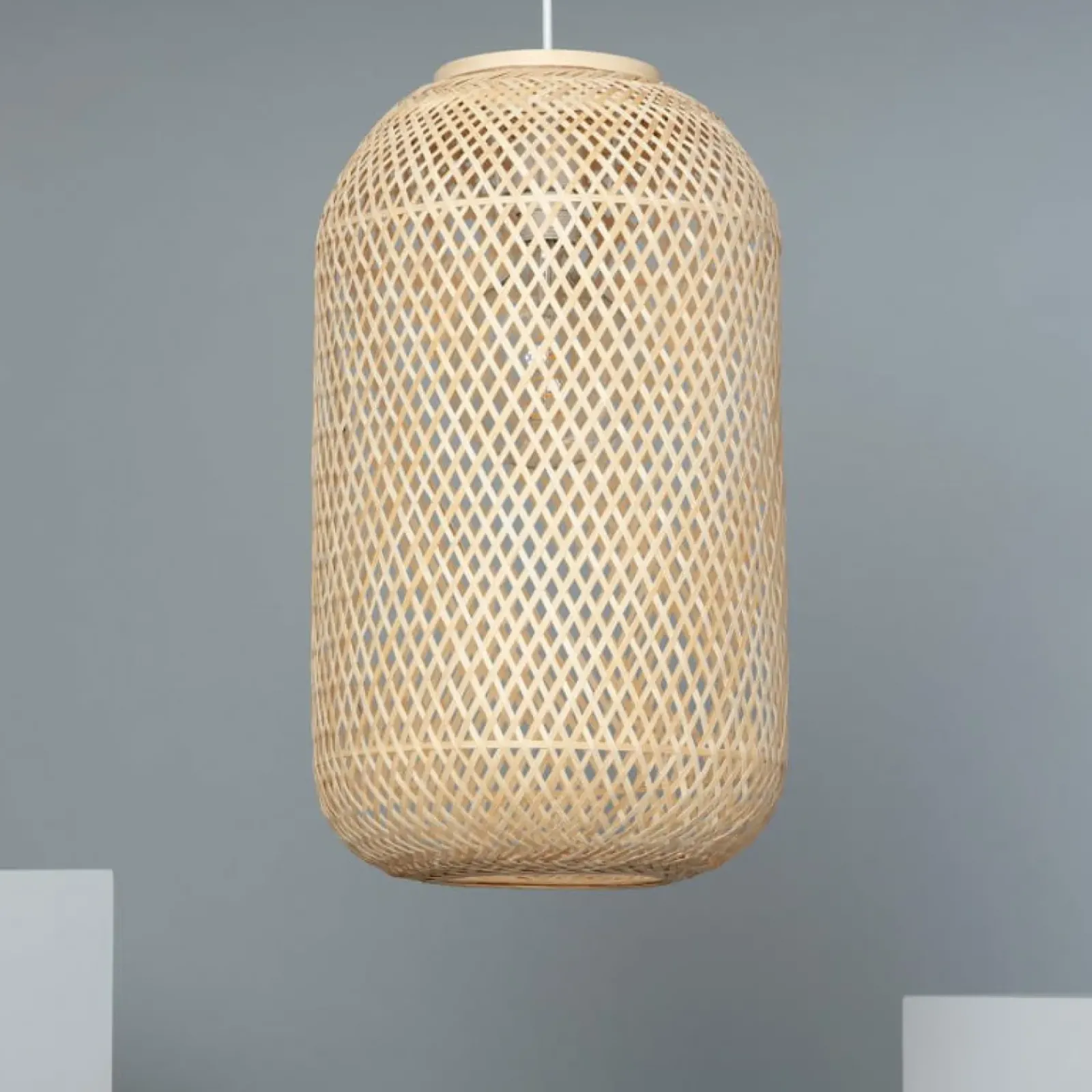 Sklep Kaja Efektowna lampa z plecionym abażurem ABR-LW24-BH-E27 BOHO | Kaja brązowy Cheap