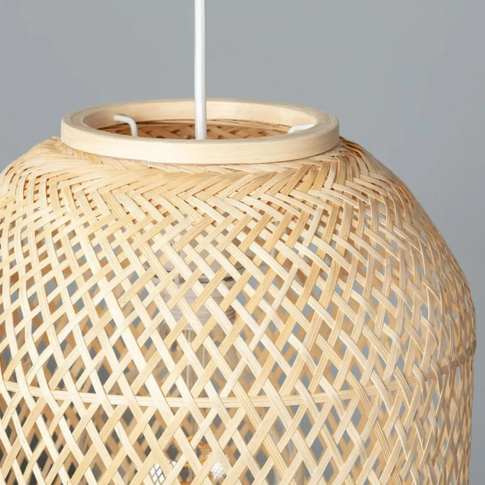 Sklep Kaja Efektowna lampa z plecionym abażurem ABR-LW24-BH-E27 BOHO | Kaja brązowy Cheap