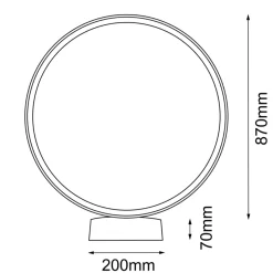 Sklep Kaja Efektowna lampa zewnętrzna ⌀94cm 3000K ANT 9914 ABIRA | Kaja* Lampy Ogrodowe Stojące