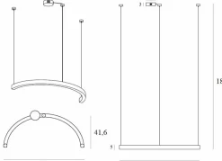 Sklep Kaja Efektowna, ledowa lampa wisząca do salonu MX P0572D LOTUS | Kaja New