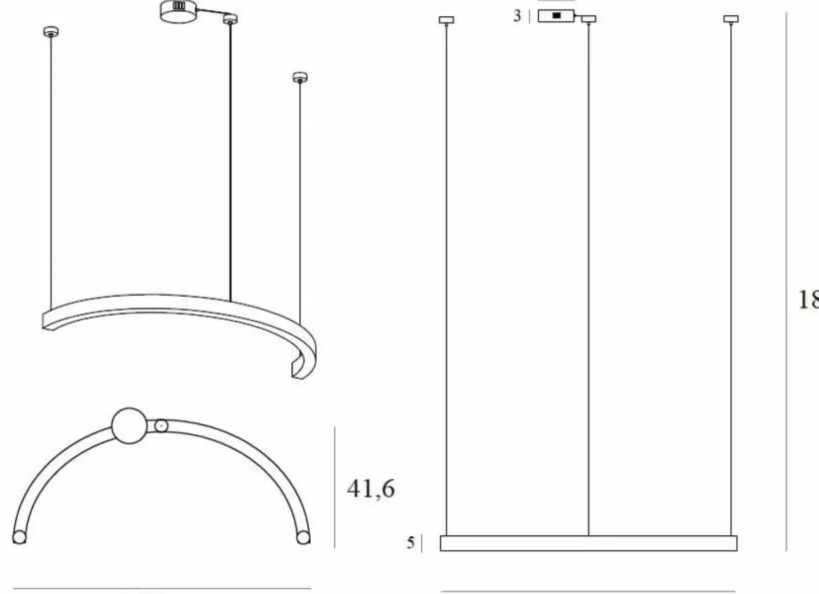 Sklep Kaja Efektowna, ledowa lampa wisząca do salonu MX P0572D LOTUS | Kaja New