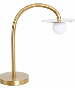 Sklep Kaja Efektowna, ledowa, złota lampka stołowa MX T0054 ENIGMA | Kaja* Nowoczesne Lampki Stołowe|Lampy Led