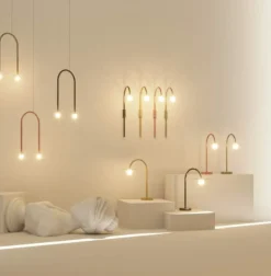 Sklep Kaja Efektowna, ledowa, złota lampka stołowa MX T0054 ENIGMA | Kaja* Nowoczesne Lampki Stołowe|Lampy Led