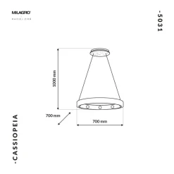 Sklep Kaja Efektowna, marmurowa lampa wisząca do salonu MZ5031 CASSIOPEIA | Kaja Cheap