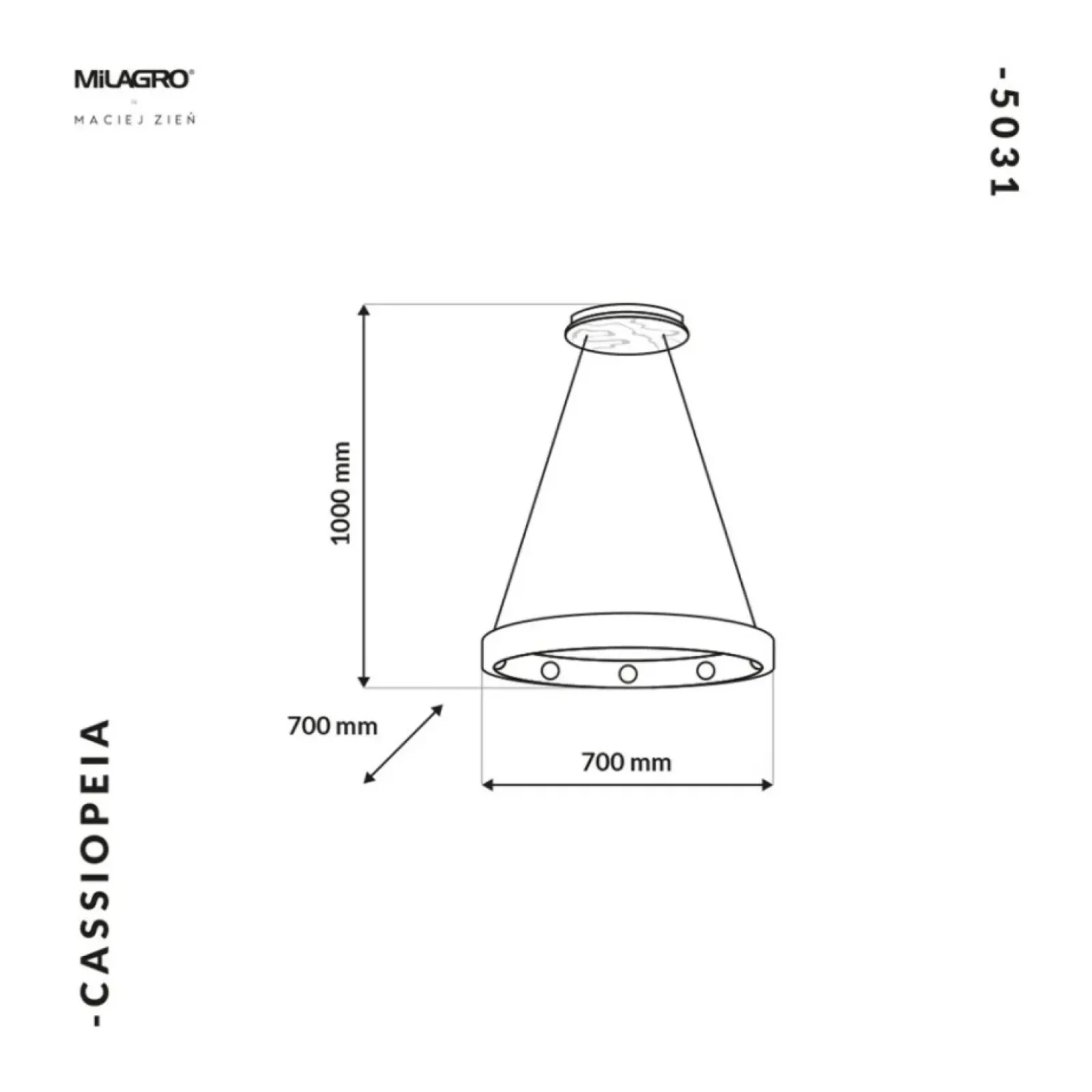 Sklep Kaja Efektowna, marmurowa lampa wisząca do salonu MZ5031 CASSIOPEIA | Kaja Cheap