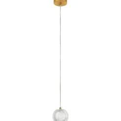 Sklep Kaja Efektowna, złota lampa wisząca LED LP-2202/1P GD DIAMOND | Kaja Hot