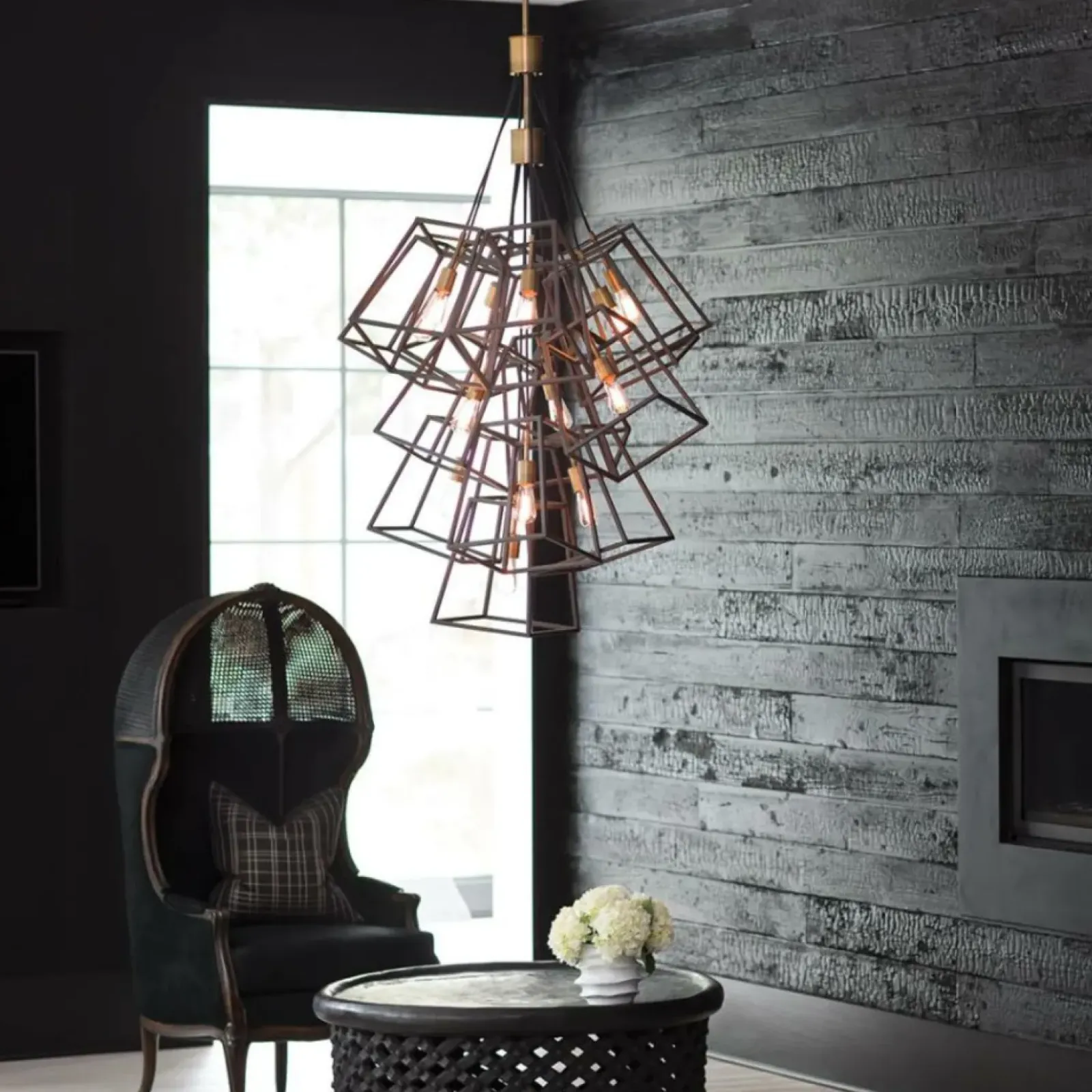 Sklep Kaja Ekstrawagancka lampa wisząca, brąz HK-FULTON-13P z serii FULTON Cheap