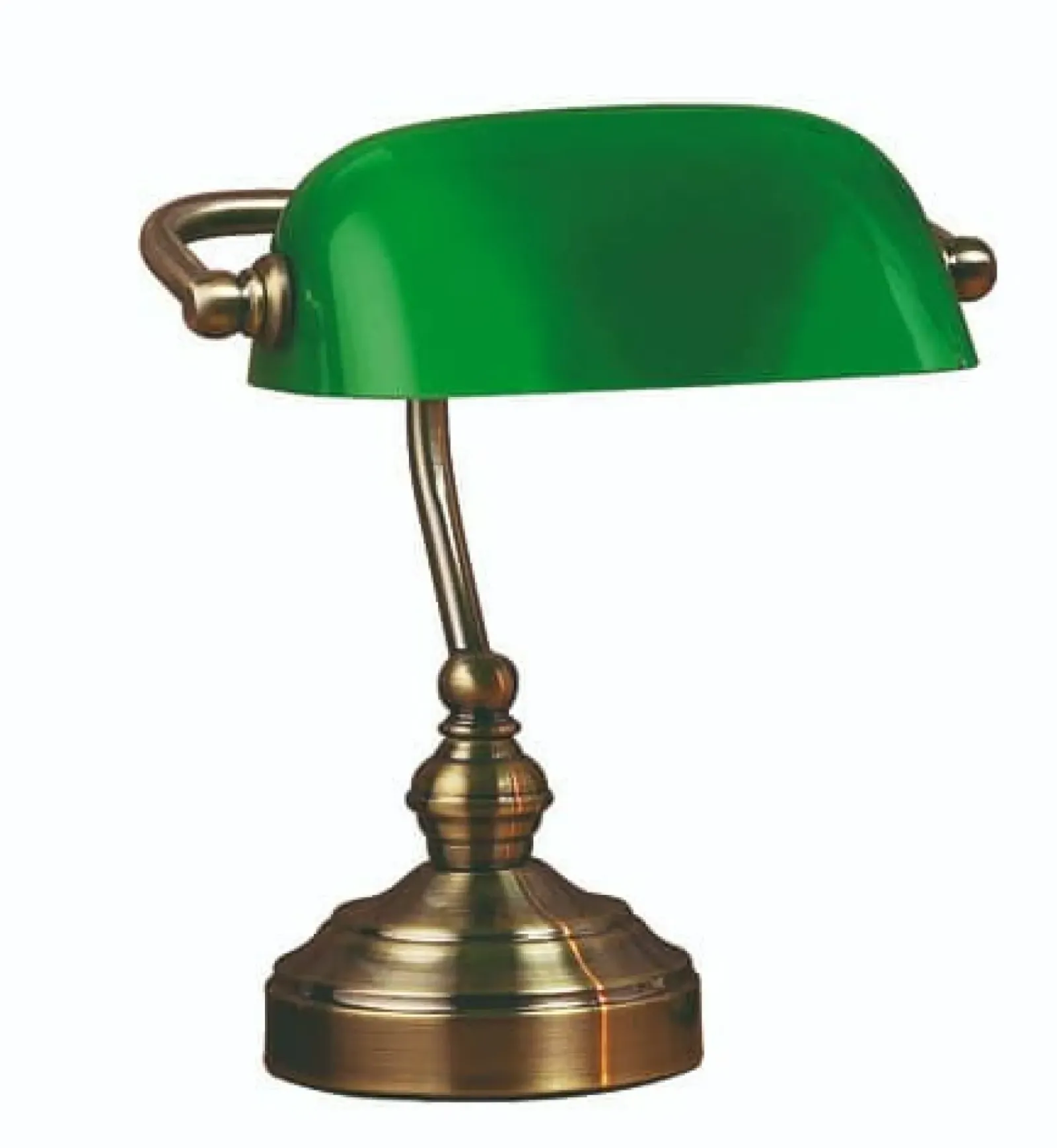 Sklep Kaja Elegancka bankierka z zielonym kloszem 105930 | Kaja Oświetlenie* Lampki Biurkowe