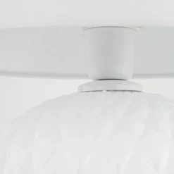 Sklep Kaja Elegancka, biała lampka stołowa TK 16046 SANTANA WHITE | Kaja* Lampki Stołowe Z Abażurem|Nowoczesne Lampki Stołowe