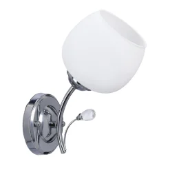 Sklep Kaja Elegancka, chromowana lampa ścienna 21-09425 ESTAR | Kaja Oświetlenie* Kinkiety Tradycyjne