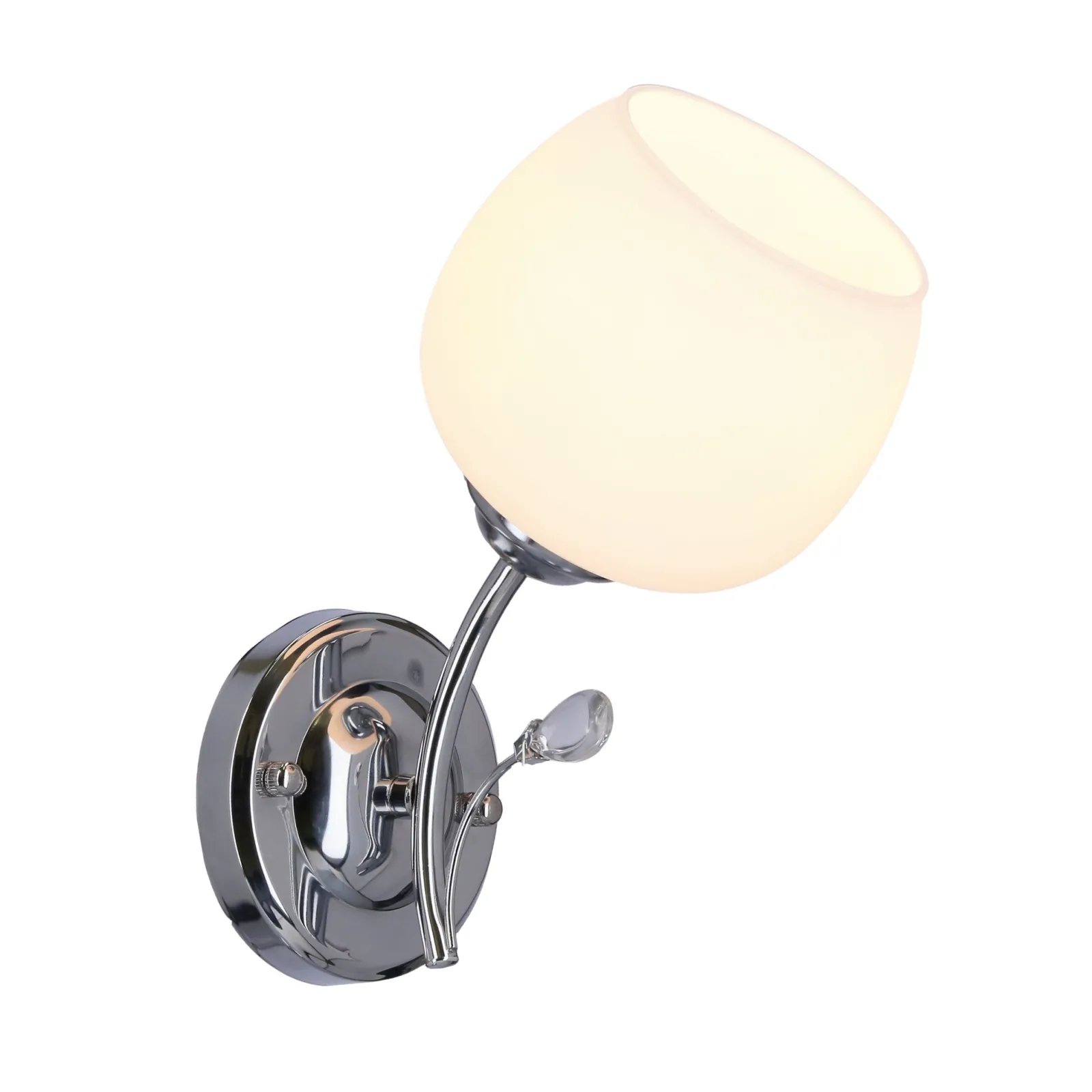 Sklep Kaja Elegancka, chromowana lampa ścienna 21-09425 ESTAR | Kaja Oświetlenie* Kinkiety Tradycyjne